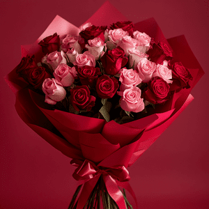 Premium Red and Pink Roses