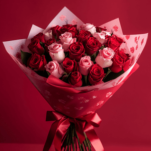Premium Red and Pink Roses