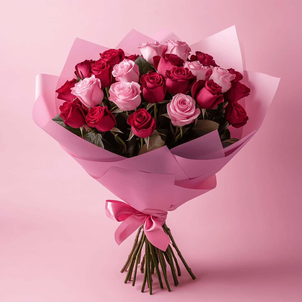 Premium Red and Pink Roses