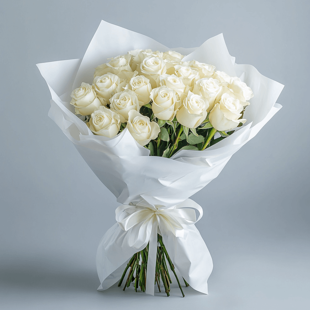Premium White Roses