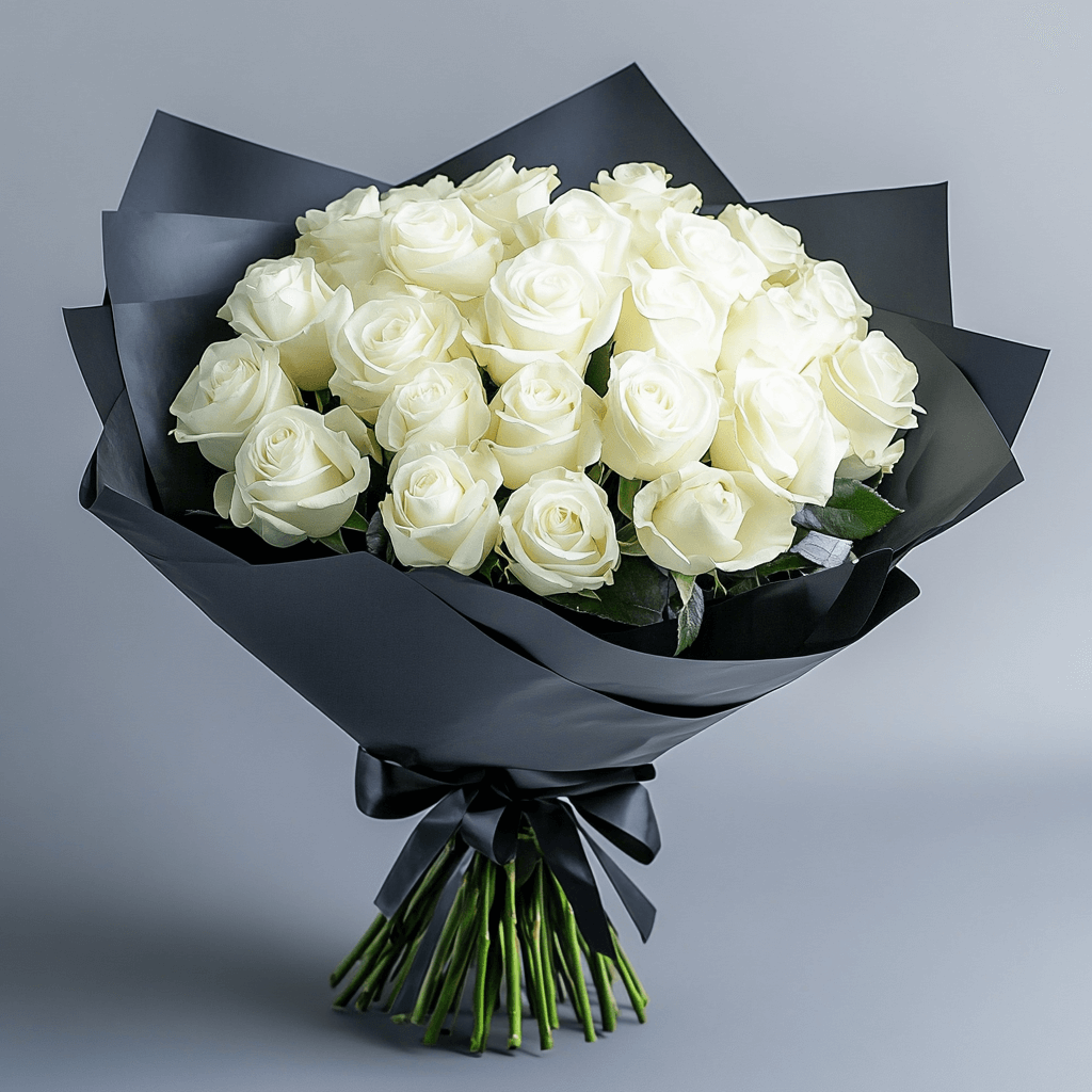 Premium White Roses