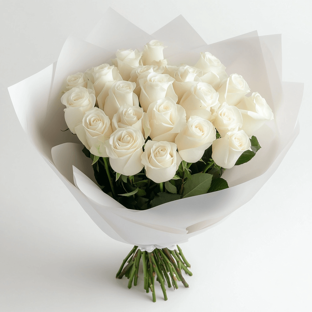 Premium White Roses