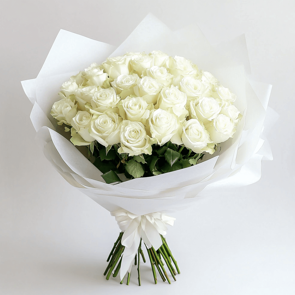 Premium White Roses